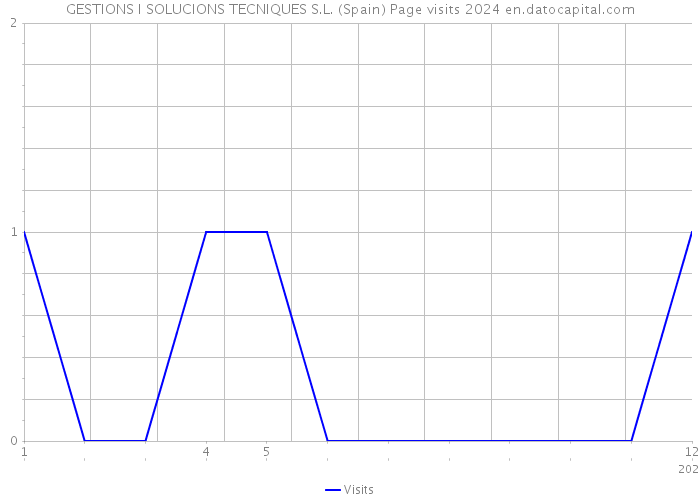 GESTIONS I SOLUCIONS TECNIQUES S.L. (Spain) Page visits 2024 