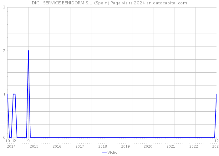 DIGI-SERVICE BENIDORM S.L. (Spain) Page visits 2024 