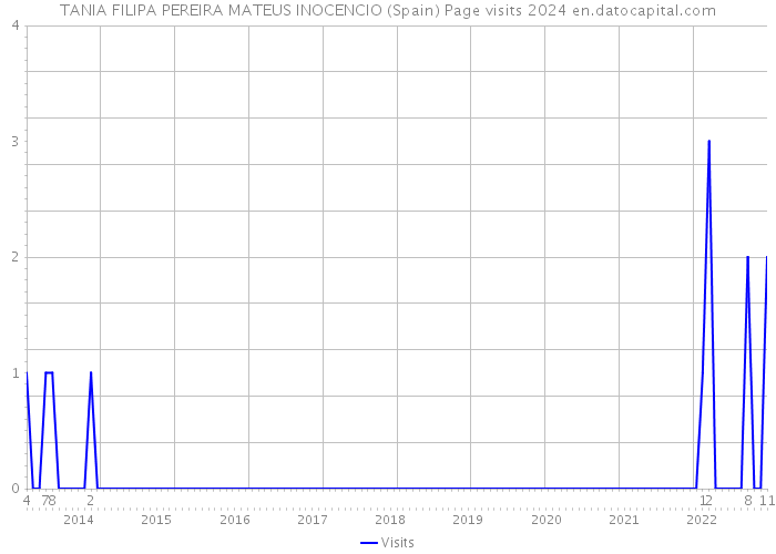 TANIA FILIPA PEREIRA MATEUS INOCENCIO (Spain) Page visits 2024 