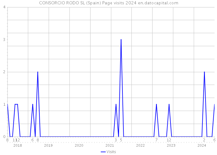 CONSORCIO RODO SL (Spain) Page visits 2024 