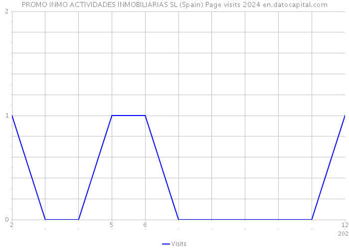 PROMO INMO ACTIVIDADES INMOBILIARIAS SL (Spain) Page visits 2024 