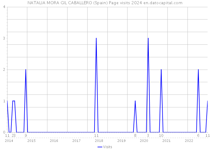 NATALIA MORA GIL CABALLERO (Spain) Page visits 2024 