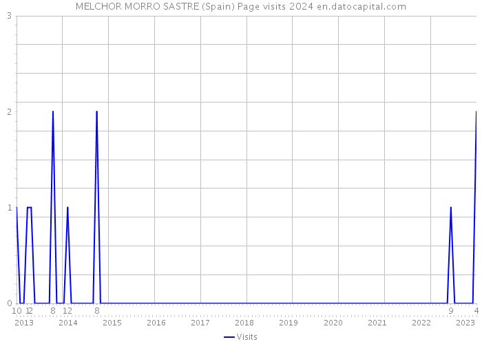 MELCHOR MORRO SASTRE (Spain) Page visits 2024 