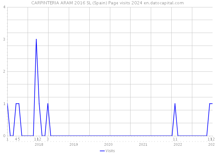 CARPINTERIA ARAM 2016 SL (Spain) Page visits 2024 
