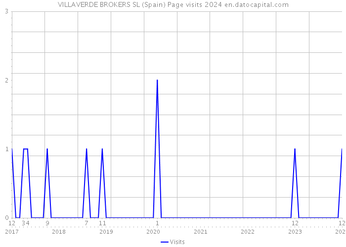 VILLAVERDE BROKERS SL (Spain) Page visits 2024 