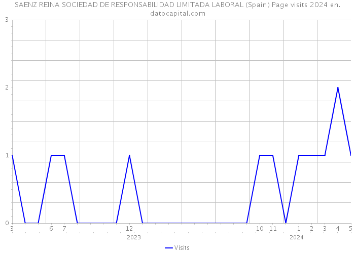 SAENZ REINA SOCIEDAD DE RESPONSABILIDAD LIMITADA LABORAL (Spain) Page visits 2024 