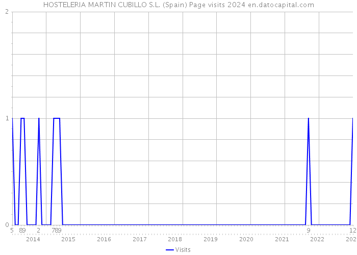 HOSTELERIA MARTIN CUBILLO S.L. (Spain) Page visits 2024 