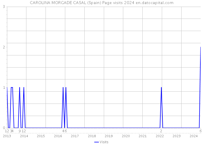 CAROLINA MORGADE CASAL (Spain) Page visits 2024 