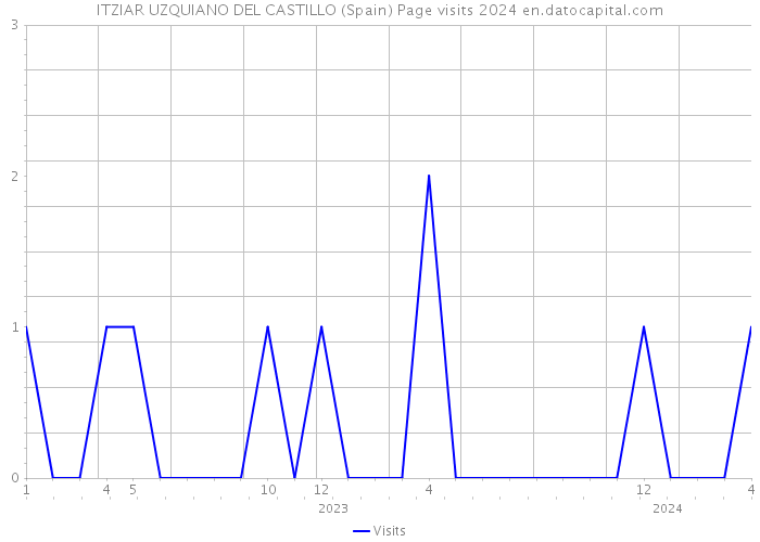 ITZIAR UZQUIANO DEL CASTILLO (Spain) Page visits 2024 