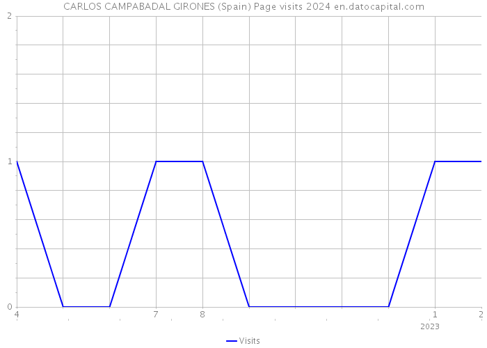 CARLOS CAMPABADAL GIRONES (Spain) Page visits 2024 