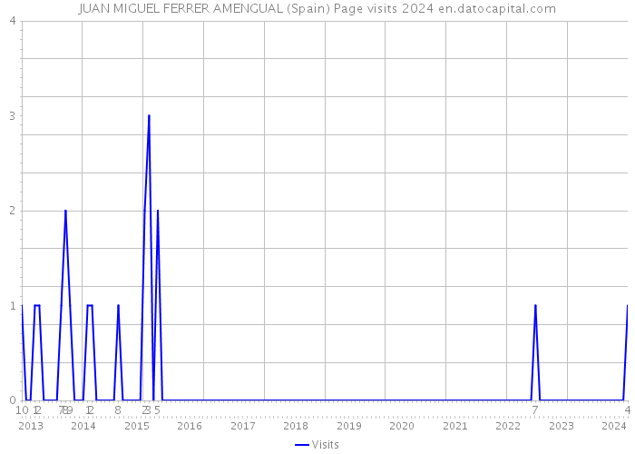 JUAN MIGUEL FERRER AMENGUAL (Spain) Page visits 2024 