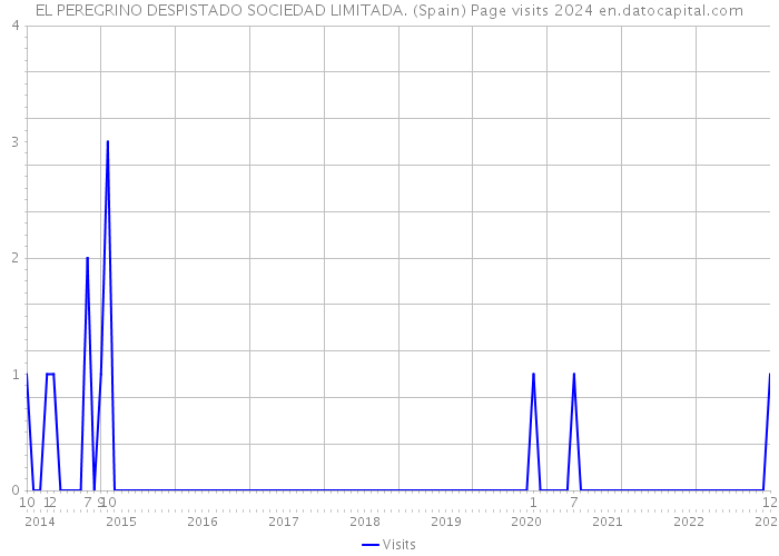 EL PEREGRINO DESPISTADO SOCIEDAD LIMITADA. (Spain) Page visits 2024 