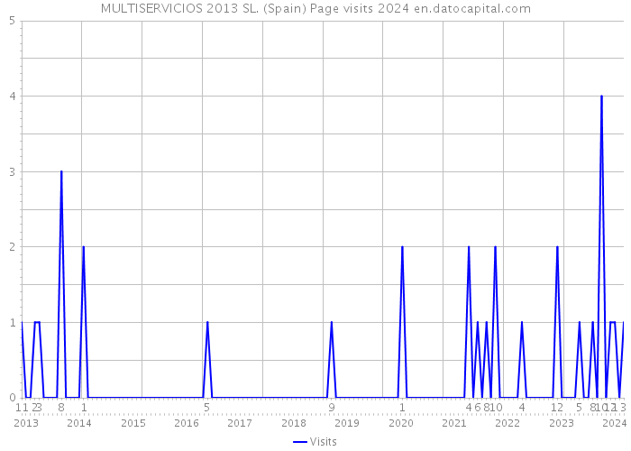 MULTISERVICIOS 2013 SL. (Spain) Page visits 2024 