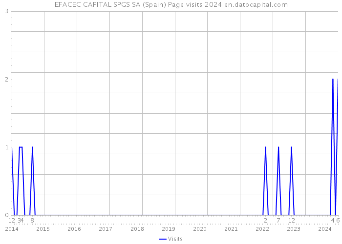 EFACEC CAPITAL SPGS SA (Spain) Page visits 2024 