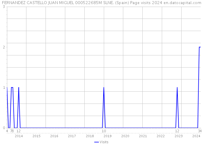 FERNANDEZ CASTELLO JUAN MIGUEL 000522685M SLNE. (Spain) Page visits 2024 