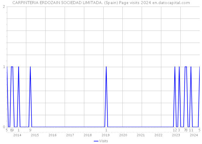 CARPINTERIA ERDOZAIN SOCIEDAD LIMITADA. (Spain) Page visits 2024 