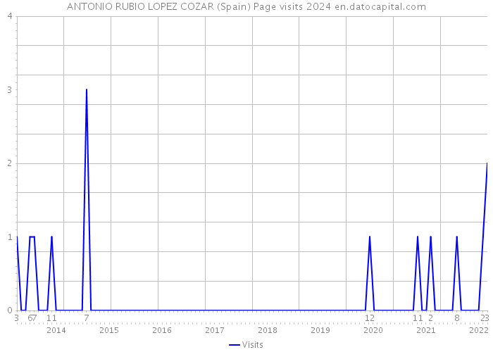 ANTONIO RUBIO LOPEZ COZAR (Spain) Page visits 2024 