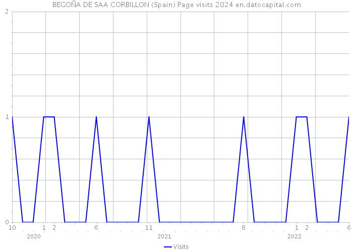 BEGOÑA DE SAA CORBILLON (Spain) Page visits 2024 