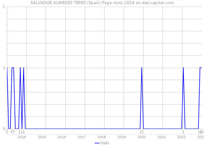 SALVADOR AUMEDES TERES (Spain) Page visits 2024 