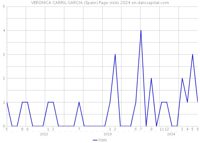 VERONICA CARRIL GARCIA (Spain) Page visits 2024 
