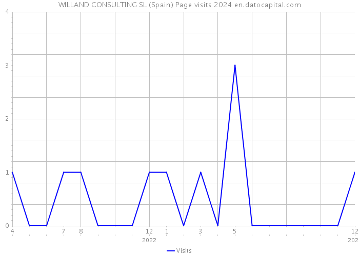 WILLAND CONSULTING SL (Spain) Page visits 2024 