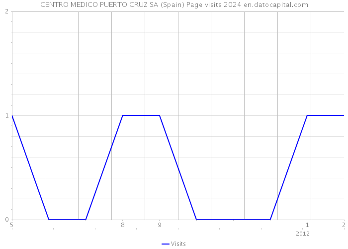 CENTRO MEDICO PUERTO CRUZ SA (Spain) Page visits 2024 