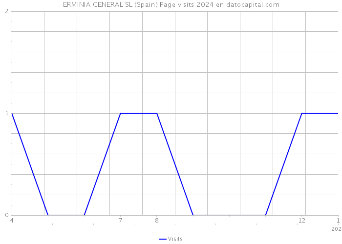 ERMINIA GENERAL SL (Spain) Page visits 2024 