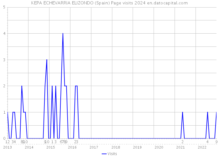 KEPA ECHEVARRIA ELIZONDO (Spain) Page visits 2024 