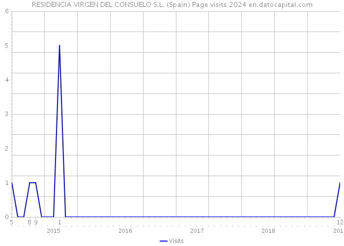 RESIDENCIA VIRGEN DEL CONSUELO S.L. (Spain) Page visits 2024 