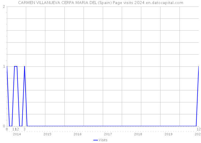 CARMEN VILLANUEVA CERPA MARIA DEL (Spain) Page visits 2024 