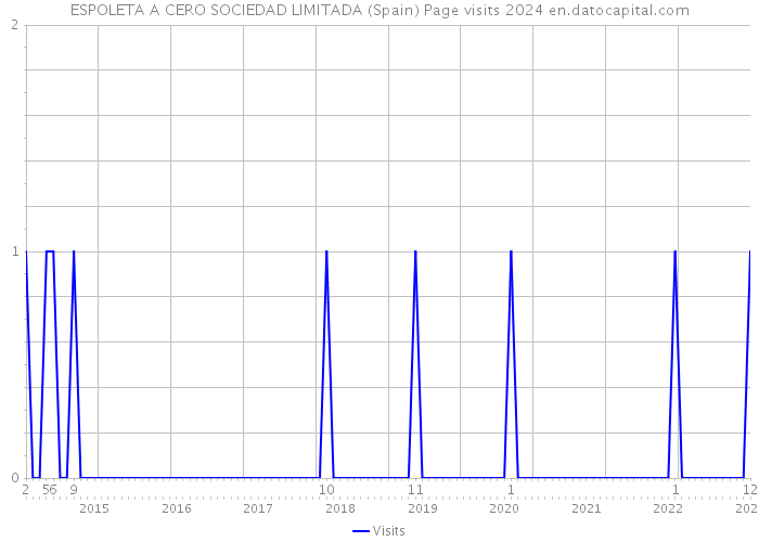 ESPOLETA A CERO SOCIEDAD LIMITADA (Spain) Page visits 2024 