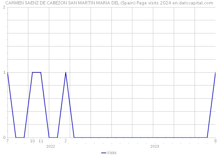 CARMEN SAENZ DE CABEZON SAN MARTIN MARIA DEL (Spain) Page visits 2024 