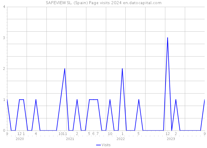 SAFEVIEW SL. (Spain) Page visits 2024 