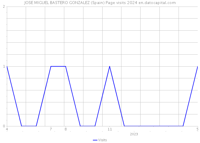 JOSE MIGUEL BASTERO GONZALEZ (Spain) Page visits 2024 
