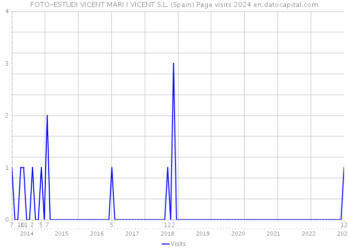 FOTO-ESTUDI VICENT MARI I VICENT S.L. (Spain) Page visits 2024 