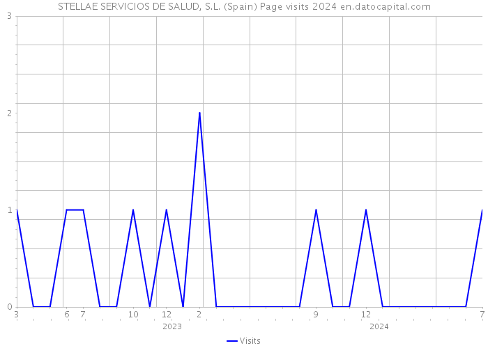 STELLAE SERVICIOS DE SALUD, S.L. (Spain) Page visits 2024 