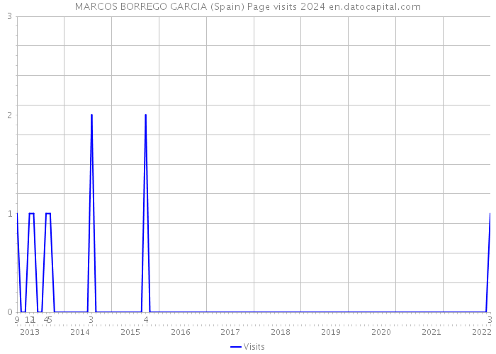 MARCOS BORREGO GARCIA (Spain) Page visits 2024 