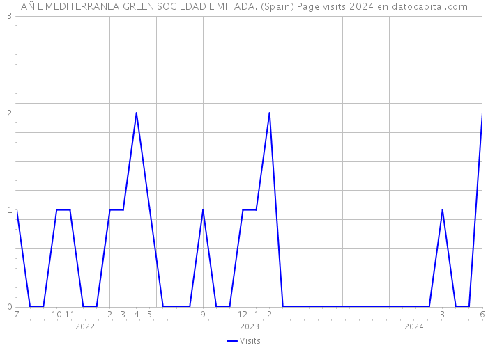 AÑIL MEDITERRANEA GREEN SOCIEDAD LIMITADA. (Spain) Page visits 2024 