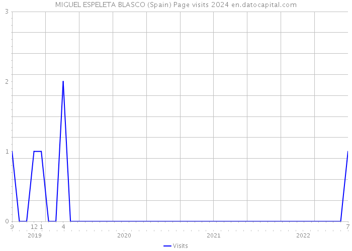 MIGUEL ESPELETA BLASCO (Spain) Page visits 2024 