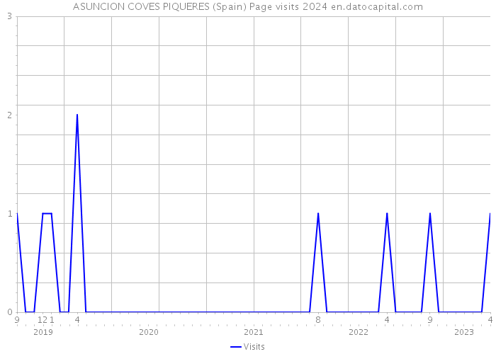 ASUNCION COVES PIQUERES (Spain) Page visits 2024 