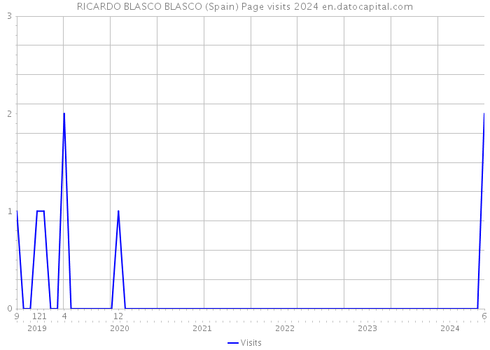 RICARDO BLASCO BLASCO (Spain) Page visits 2024 