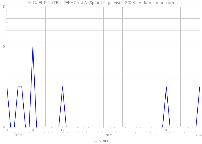 MIGUEL PINATELL PERACAULA (Spain) Page visits 2024 