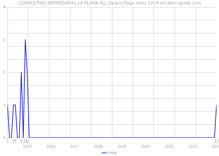 CONSULTING EMPRESARIAL LA PLANA SLL (Spain) Page visits 2024 