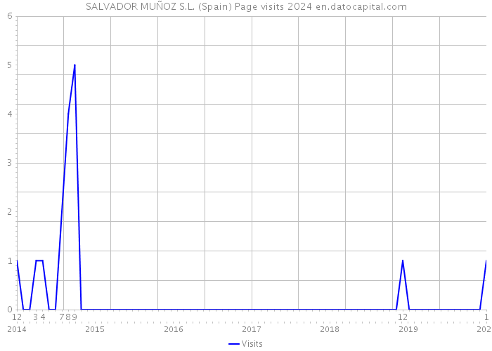 SALVADOR MUÑOZ S.L. (Spain) Page visits 2024 
