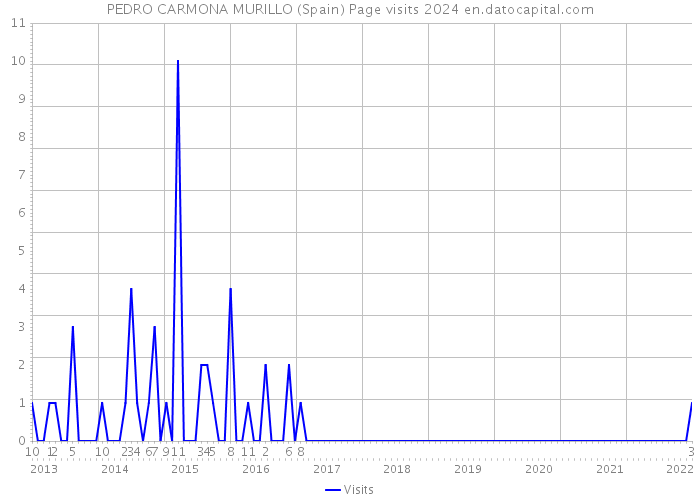 PEDRO CARMONA MURILLO (Spain) Page visits 2024 