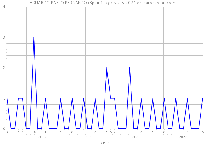 EDUARDO PABLO BERNARDO (Spain) Page visits 2024 
