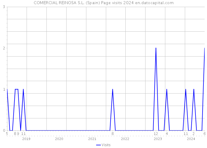 COMERCIAL REINOSA S.L. (Spain) Page visits 2024 