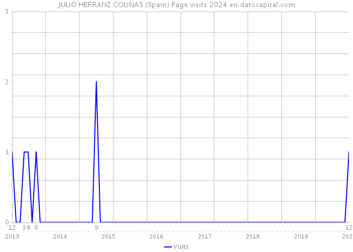 JULIO HERRANZ COLINAS (Spain) Page visits 2024 