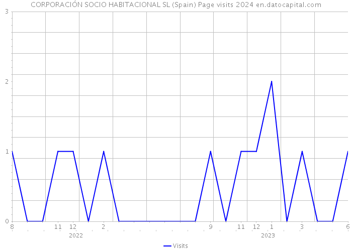 CORPORACIÓN SOCIO HABITACIONAL SL (Spain) Page visits 2024 