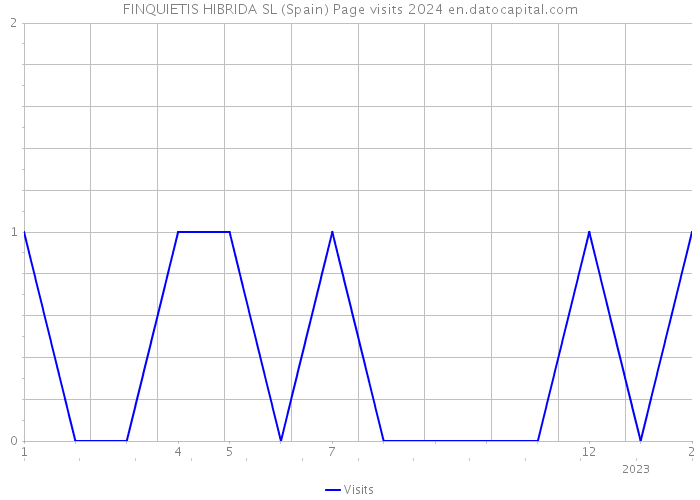 FINQUIETIS HIBRIDA SL (Spain) Page visits 2024 